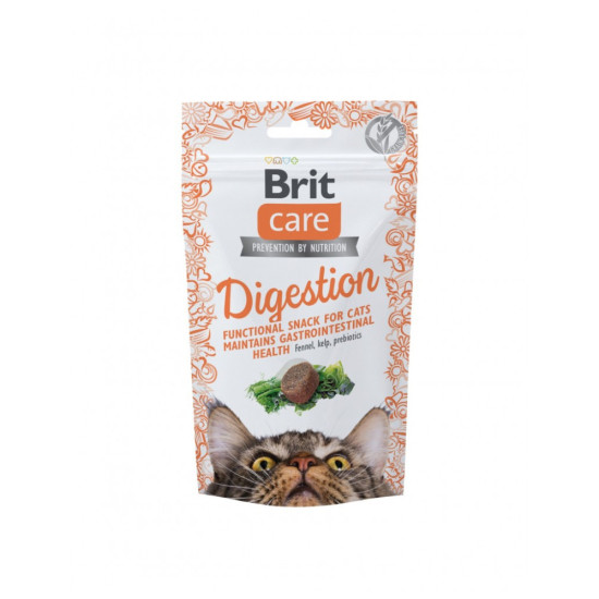 Ласощі для котів Brit Care Cat Snack Digestion з тунцем 50 г (8595602555772)