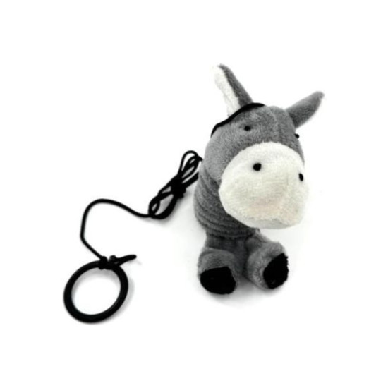 Іграшка для котів Hippie Pet Віслюк з мотузкою 14 см (HIPCT2304005-1)