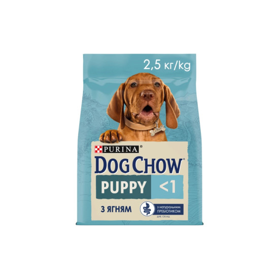 Сухий корм для собак Purina Dog Chow Puppy Lamb зі смаком ягняти 2.5 кг (7613034488657)