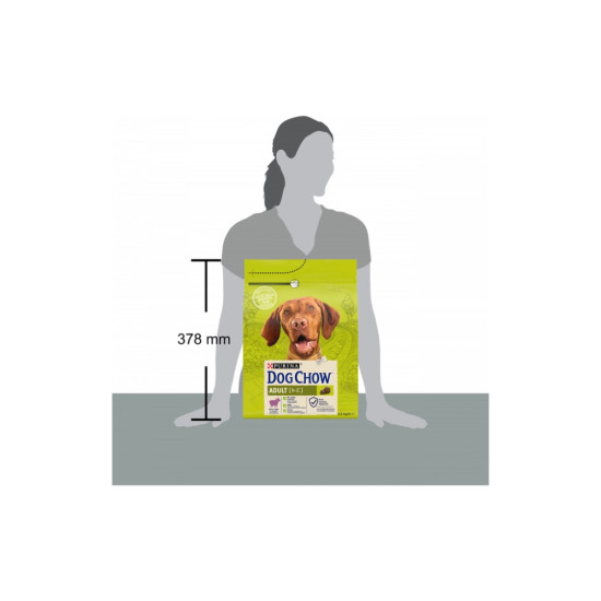 Сухий корм для собак Purina Dog Chow Adult Lamb зі смаком ягняти 2.5 кг (7613034485946)
