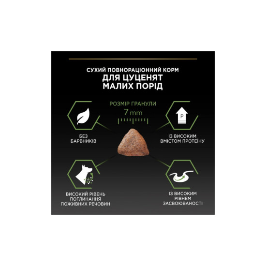 Сухий корм для собак Purina Pro Plan Dog Small&Mini Puppy з куркою і рисом 3 кг (7613035114340)