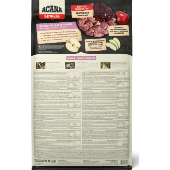 Сухий корм для собак ACANA Grass-Fed Lamb 11.4 кг (0064992570125)