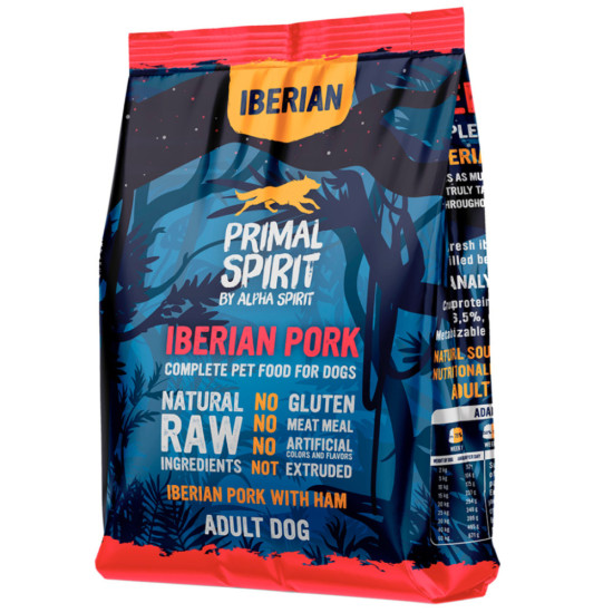 Сухий корм для собак Alpha Spirit Primal Iberian Pork 1 кг (8436586311414)
