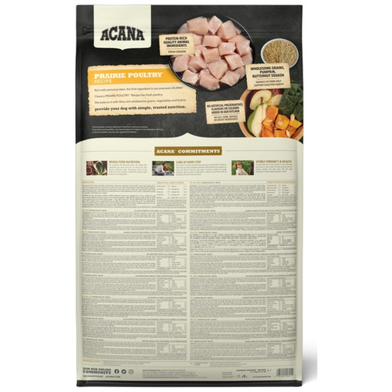 Сухий корм для собак ACANA Prairie Poultry 9.7 кг (0064992560119)
