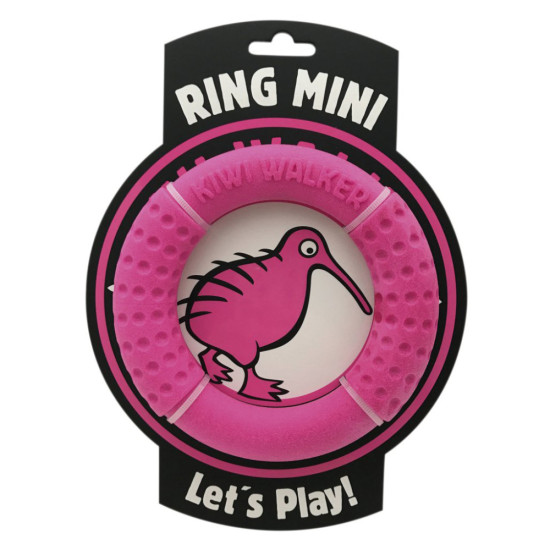 Іграшка для собак Kiwi Walker Кільце 13.5 см рожева (8596075002718)