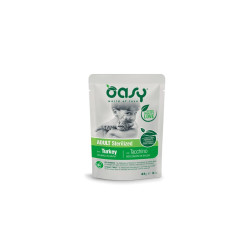 Вологий корм для кішок OASY Adult Sterilized з індичкою 85 г (8054329510308)