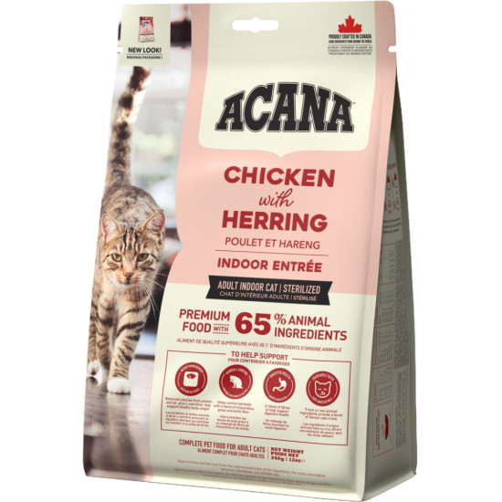 Сухий корм для кішок ACANA Indoor Entree 340 г (0064992714482)