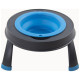 Посуд для собак Dexas Миска одинарна на складній підставці-велика 960 мл блакитна (0084297309114)