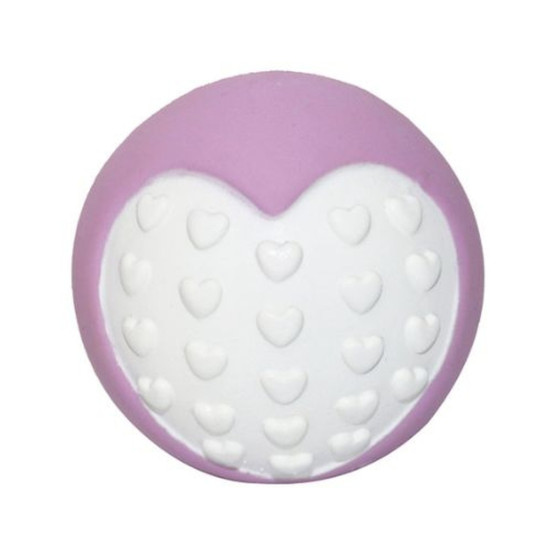 Іграшка для собак MISOKO&CO М'ячик з фрагментом серця фіолетовий з білим 6.3 см (BEIRJ02723)