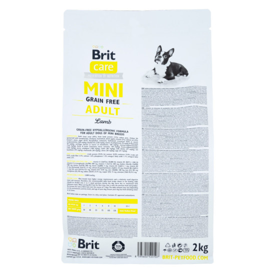 Сухий корм для собак Brit Care GF Mini Adult Lamb 2 кг (8595602520107)