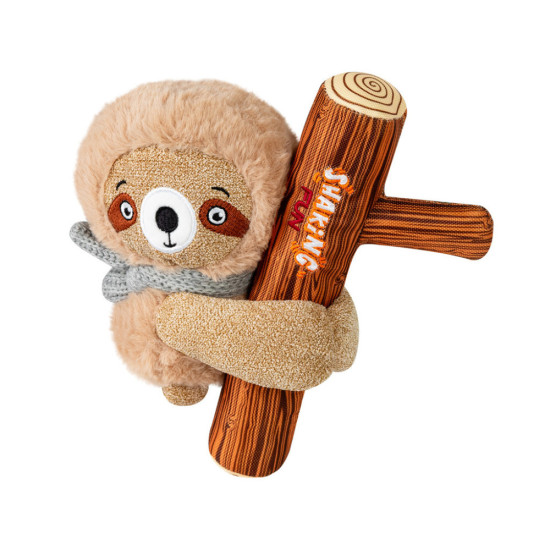 Іграшка для собак GiGwi Shaking Fun Лінивець з великою пищалкою 22 см (2261)