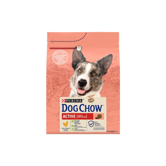 Сухий корм для собак Purina Dog Chow Active Adult зі смаком курки 2.5 кг (7613034487858)