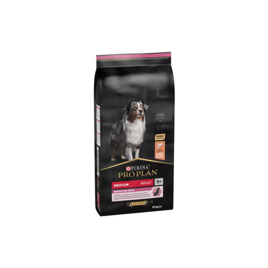 Сухий корм для собак Purina Pro Plan Dog Medium Adult Sensitive Skin з лососем і рисом 14 кг (7613035120464)