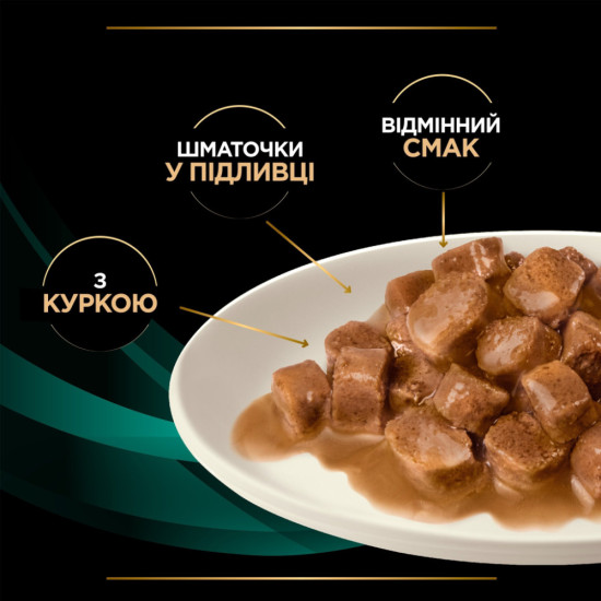 Вологий корм для кішок Purina Pro Plan Veterinary Diets EN Gastrointestinal При хворобах шлунково-кишкового тракту З куркою 10 x 85 г (8445290093561)