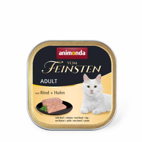 Паштет для котів Animonda Vom Feinsten Adult with Beef + Chicken 100 г (4017721832083)