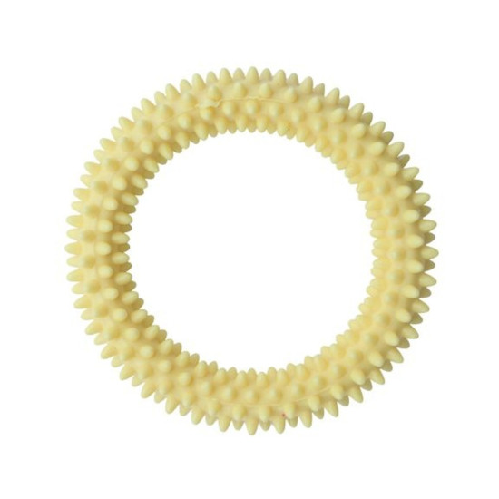 Іграшка для собак MISOKO&CO Кільце з шипами жовте 11 см (BEITR00030-G)