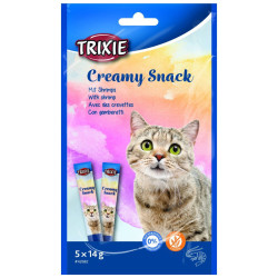 Ласощі для котів Trixie Creamy Snacks креветки 5х14 г (4011905426822)
