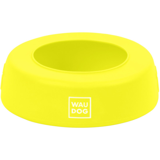Посуд для собак WAUDOG Silicone Миска-непроливайка 750 мл жовта (50788)