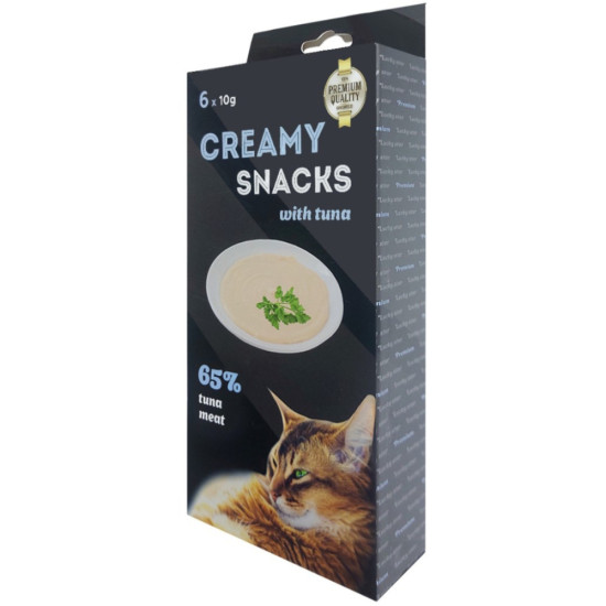 Ласощі для котів Lucky Star Лагідне пюре з м'якоті тихоокеанського тунця та креветок у стіках 10 г (4820281500213)