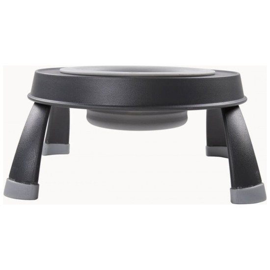 Посуд для собак Dexas Миска одинарна на складній підставці-велика 960 мл світло-сіра (0084297309121)