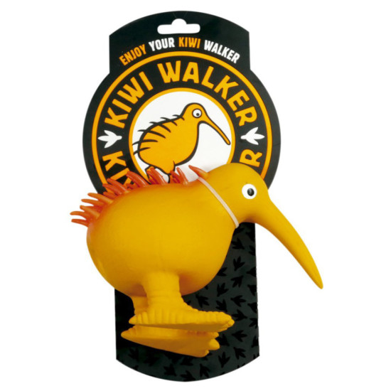Іграшка для собак Kiwi Walker Птах ківі 8.5 см помаранчева (8596075000110)