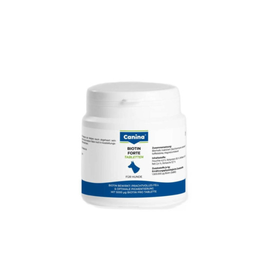 Вітаміни для собак Canina Biotin Forte Інтенсивний курс для шерсті 30 таблеток (4027565101092)