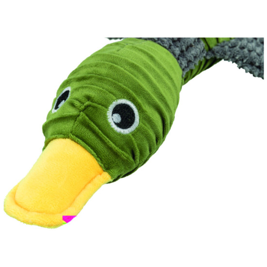 Іграшка для собак Trixie Качка плюшева З перероблених матеріалів 40 см (4011905360973)