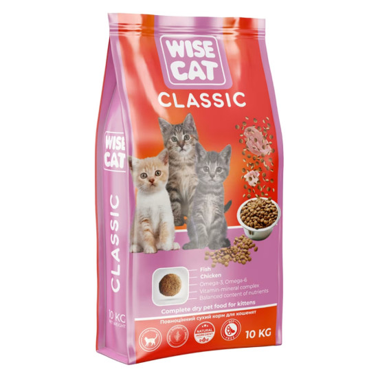 Сухий корм для кішок Wise Cat Classic 400 г (4820111141708)