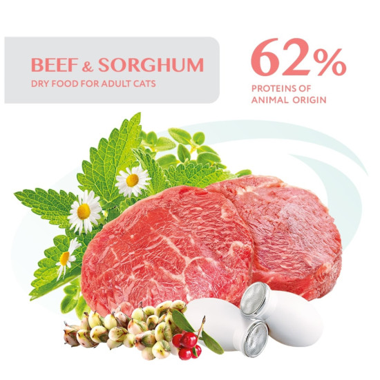 Сухий корм для кішок Optimeal для стерилізованих/кастрованих з яловичиною і сорго 10 кг (B1831401)