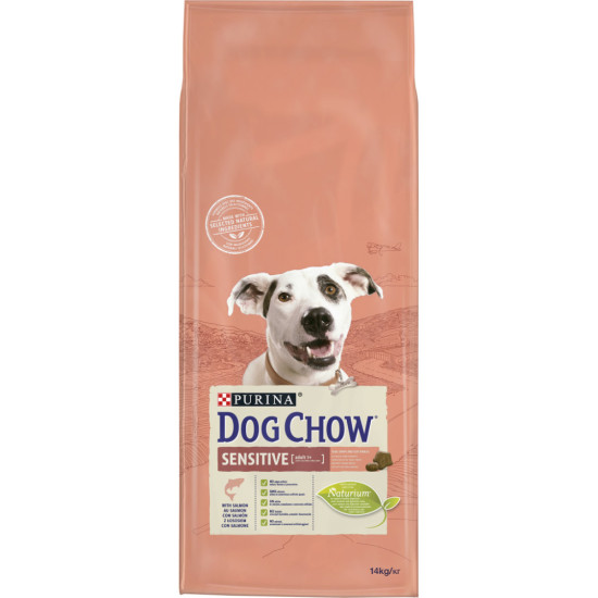 Сухий корм для собак Purina Dog Chow для дорослих, схильних до алергії собак з лососем 14 кг (7613034488244)