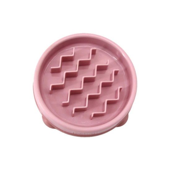 Посуд для собак Outward Hound Миска-лабіринт Fun Feeder хвиля XS рожева (0700603697545)