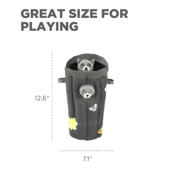 Іграшка для собак Outward Hound Єнот пазл-схованка сіра (0700603704984)