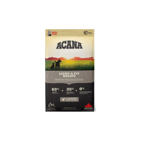 Сухий корм для собак ACANA Light&Fit Recipe 11.4 кг (0064992512118)