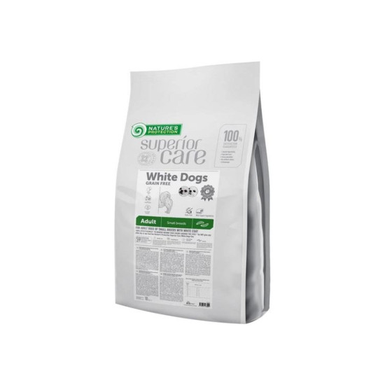 Сухий корм для собак Nature's Protection Superior Care White Dogs Grain Free with Insect Adult Small Breeds 10 кг (NPSC47300)