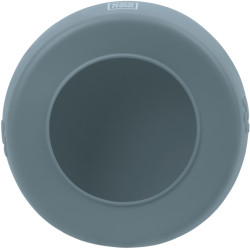 Посуд для собак WAUDOG Silicone Миска-непроливайка 1 л сіра (507911)