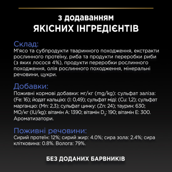 Вологий корм для кішок Purina Pro Plan Adult Indoor Nutrisavour Для кішок, що живуть у приміщенні З лососем 85 г (8445290172990)