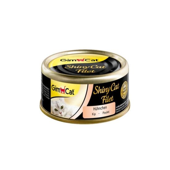 Консерви для котів GimCat Shiny Cat Filet З куркою та рисом 70 г (4002064413808)