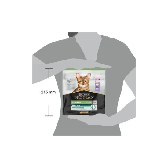 Сухий корм для кішок Purina Pro Plan Sterilised Adult 1+ Renal Plus Для дорослих стерилізованих З індичкою 400 г (7613033564673)