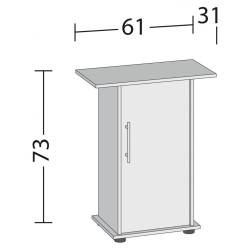 Підставка для акваріума Juwel Record 60/Primo 70 LED чорна 61х31х73 см (4022573553000)