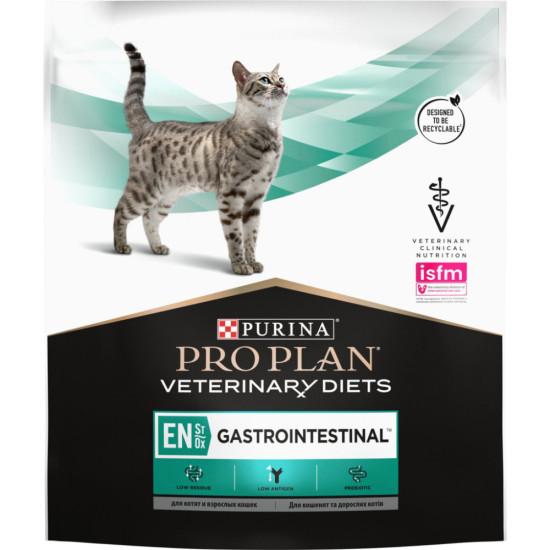 Сухий корм для кішок Purina Pro Plan Veterinary Diets EN з хворобами шлунково-кишкового тракту 400 г (7613035156371/7613035154537)