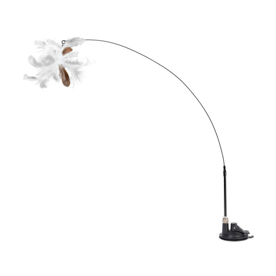 Іграшка для котів Waucat Fun Teaser дражнилка на присосці з пером 80 см (7563)