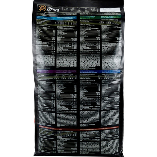 Сухий корм для кішок Savory Adult Cat Gourmand Fresh Turkey and Duck 8 кг (4820232630068)