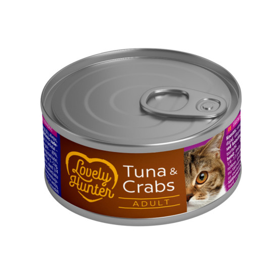 Консерви для котів Lovely Hunter Adult cats Tuna & Crab 85 г (LHU45465)