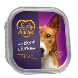 Вологий корм для собак Lovely Hunter Adult Beef and Turkey 150 г (LHU45446)