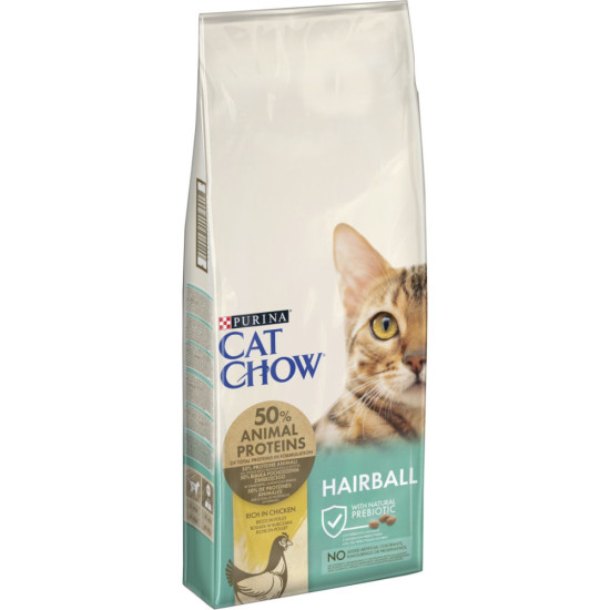 Сухий корм для кішок Purina Cat Chow Hairball з куркою 15 кг (5997204514523)