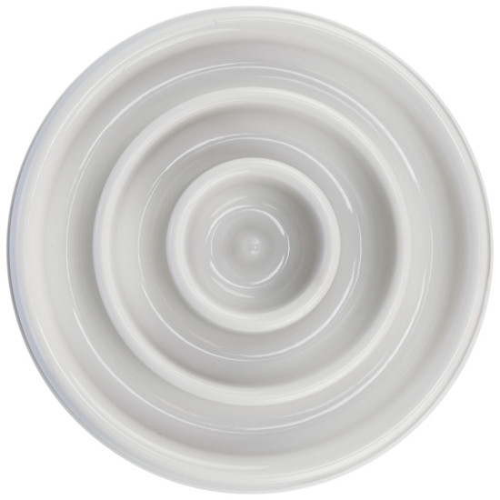 Посуд для собак Trixie Миска пластикова для повільного годування 450 мл/23 см (сіра) (4011905250298)