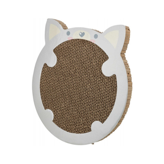 Дряпка (кігтеточка) для котів Trixie картонна в формі хомяка з котячою м'ятою (4011905480411)