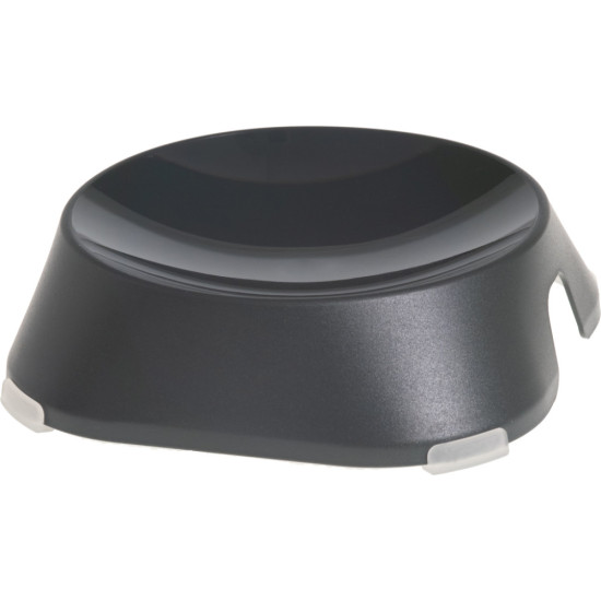 Посуд для котів Fiboo Flat Bowl миска з антиковзаючими накладками темно-сіра (FIB0094)