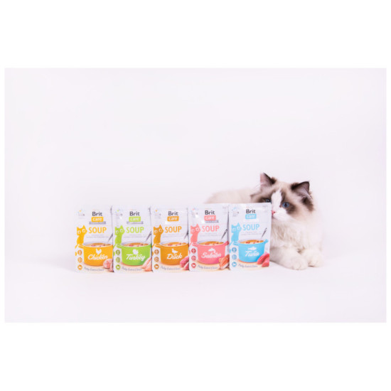 Вологий корм для кішок Brit Care Soup Turkey суп з індичкою 75 г (8595602569199)