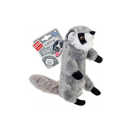 Іграшка для собак GiGwi Catch&fetch Шкіра єнота з пляшкою пищалкою 51 см (75270)